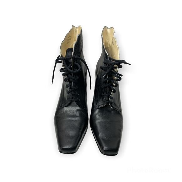 Carlos by Carlos Santana Women’s Black and White Elan Booties-9M - Picture 4 of 8